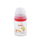 Farlin Wide-Neck Glass Feeding Bottle 120ml – Red